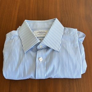 Charles Tyrwhitt Luxury Blue Stripe Dress Shirt (Slim Fit)